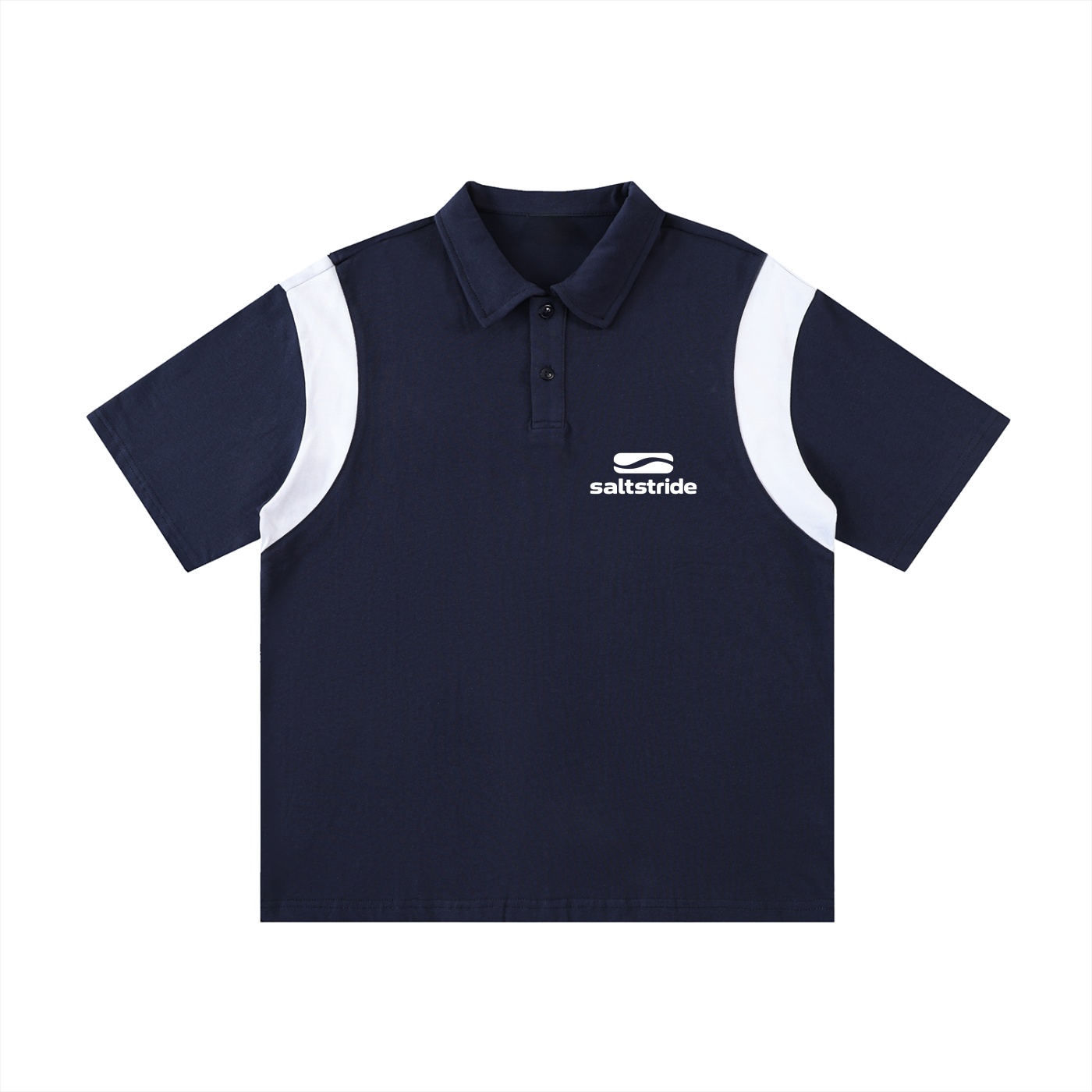 Saltstride Contrast Panel Polo - Image 3